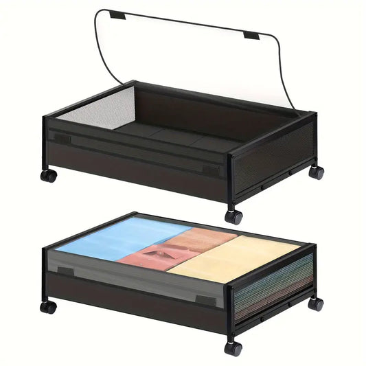 CAJA ORGANIZADORA METALICA CON RUEDAS - MEDIUM 78 CM