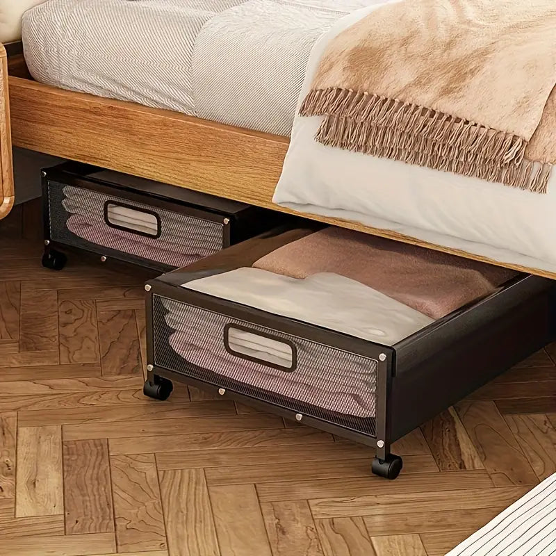 CAJA ORGANIZADORA METALICA CON RUEDAS - MEDIUM 78 CM