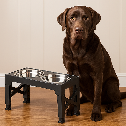 COMEDERO AJUSTABLE PARA MASCOTAS