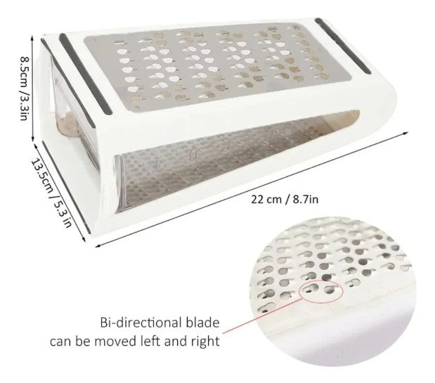 Rallador Doble Cara de Acero Inoxidable Cocina