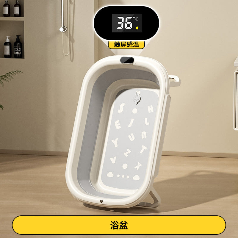 Bañera Plegable para Bebé Multifuncional Gris