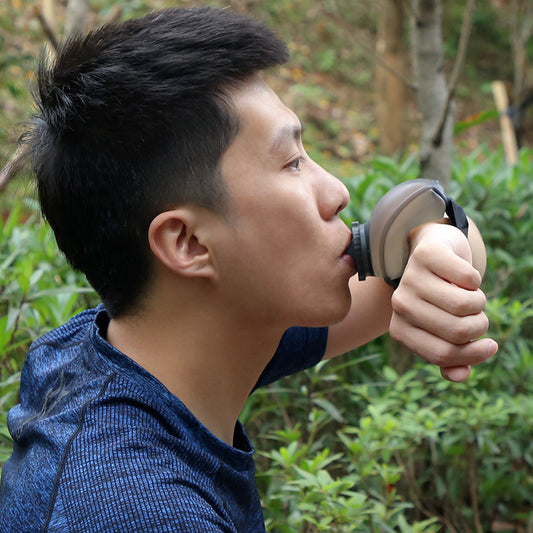 Botella Portátil para Muñeca 200ml con Ajuste de Velcro