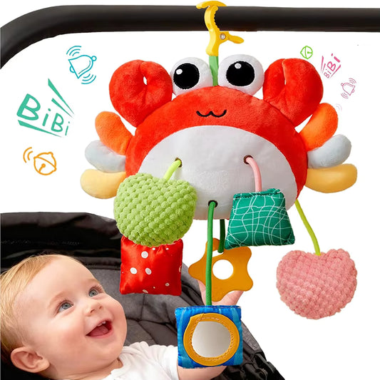 Juguetes para Cochecitos 3 6 9 12 Meses, Juguetes de para Sillita del Coche La Cuna Bebés y Niños 0-12 Meses, Juguetes Sensoriales para Bebés 6 Meses, Regalo Bebe Recien Nacido Niños y Niñas
